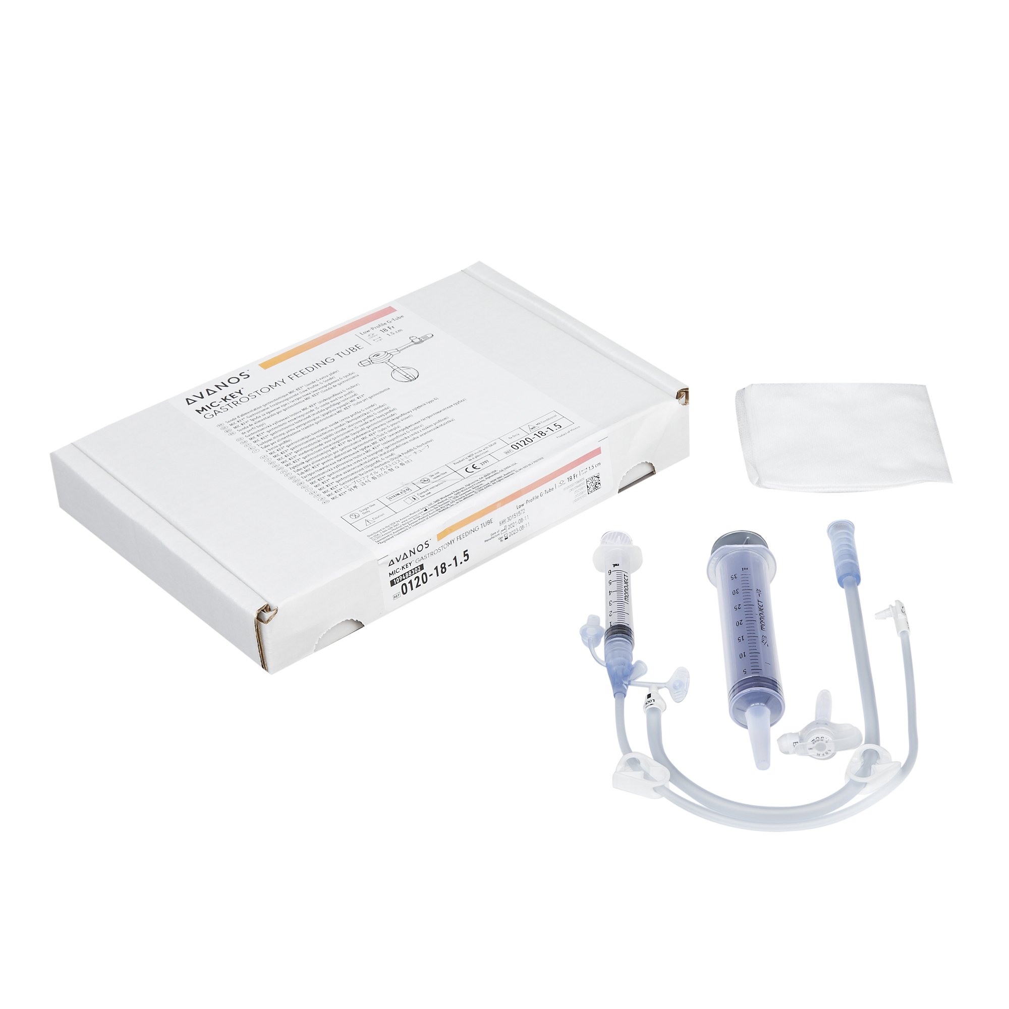 Mic-Key Low Profile Gastrostomy Tube Kit, 18 Fr., 1.5 cm Tube MK 282084