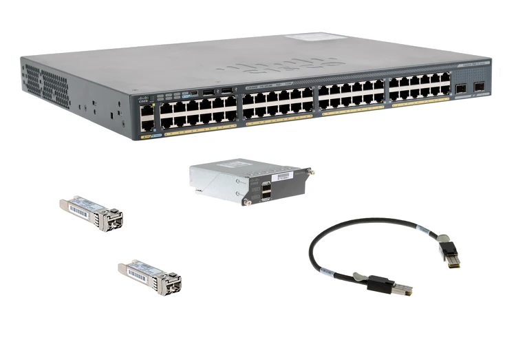Cisco Catalyst 2960-X Series Deployment Kit, 48 Port, WS-C2960X-48FPD-L-DP, Refurbished, Original