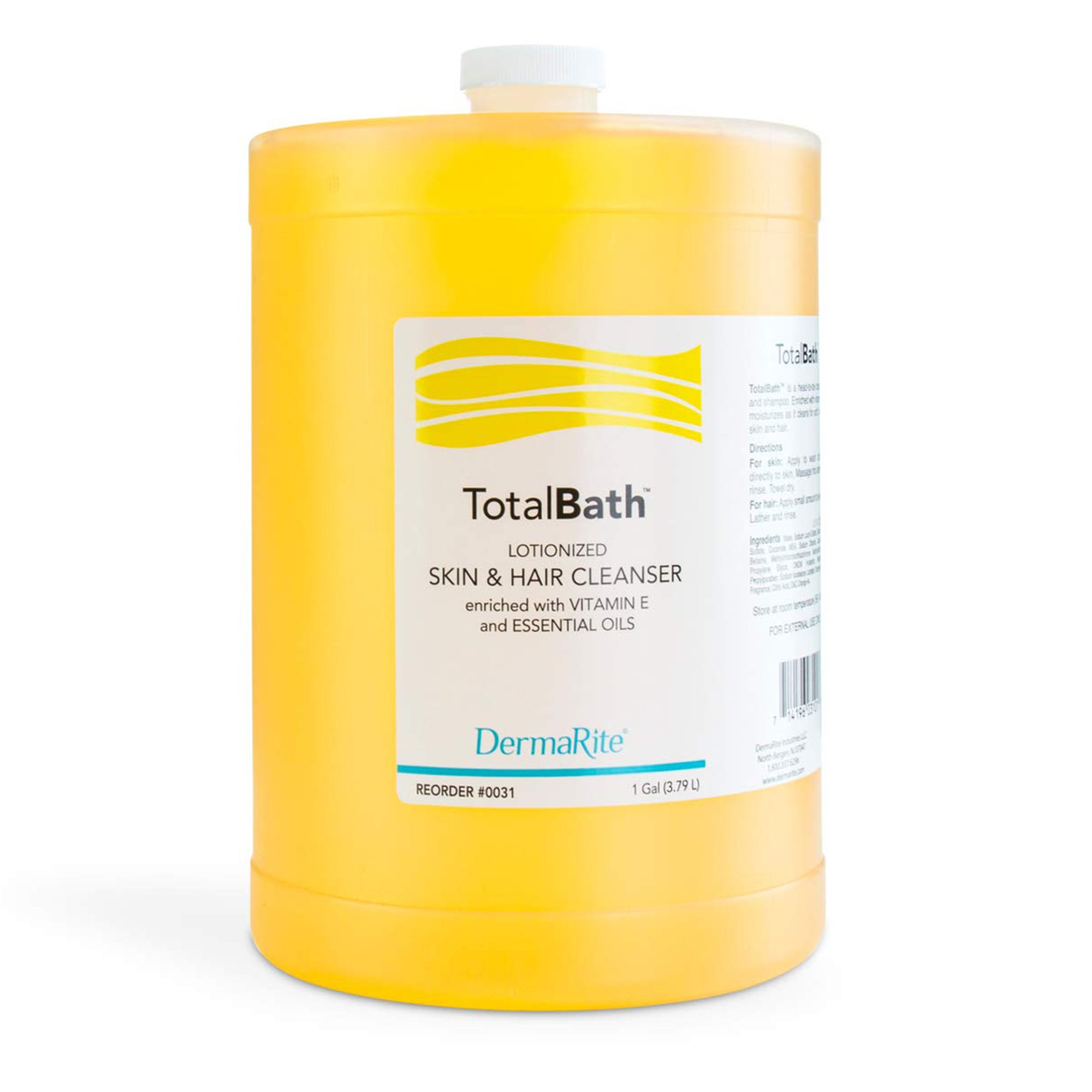 DermaRite TotalBath Skin and Hair Cleanser, 1 Gal Jug, Scented MK 706969