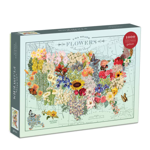 Wendy Gold USA State Flowers Puzzle (1000 pieces)