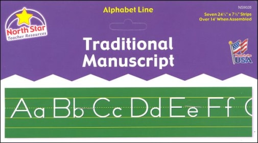 Alphabet Lines - Traditional Manuscript
