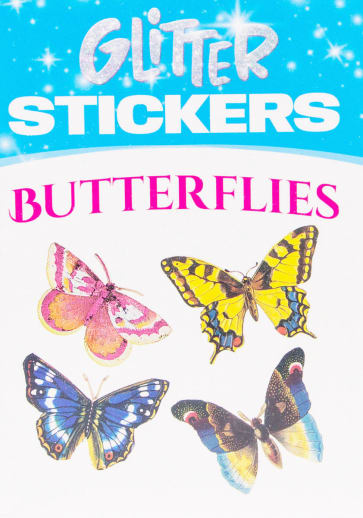 Glitter Butterflies Stickers