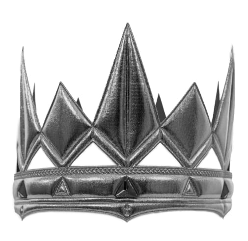 Little Adventures Charcoal Medieval Full Crown Dress Up Accessory