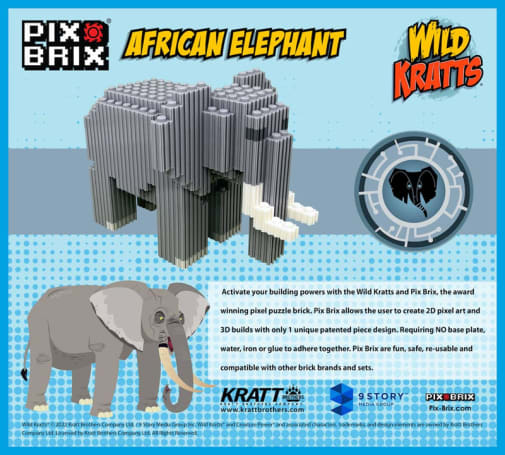 Pix Brix Wild Kratts Elephant