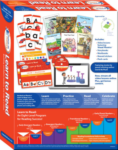 Hooked on Phonics Learn to Read Levels 1 & 2 (Pre-K)