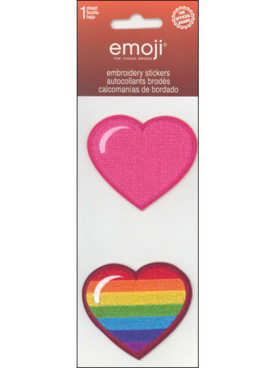 Hearts Embroidered Stickers
