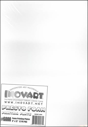 Foam Printing Plates 9" x 12" pkg 12