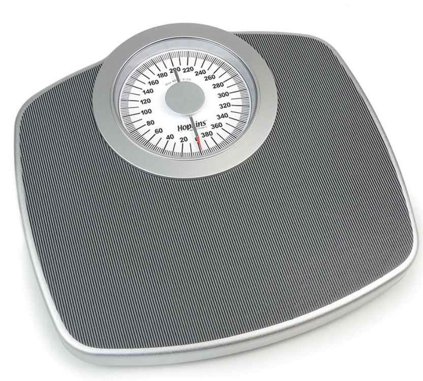 Floor Scale Dial Display 400 lbs. / 181 kg Capacity Gray Analog MK 1150338