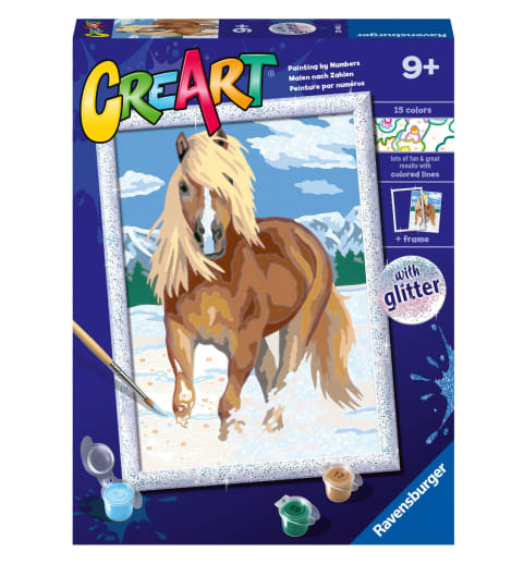 Ravensburger Creart Paint by Number - Royal Horse with Glitter (7x10)