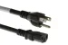 AC Power Cord, 5-15P to C13, 14 AWG, 25ft, Black