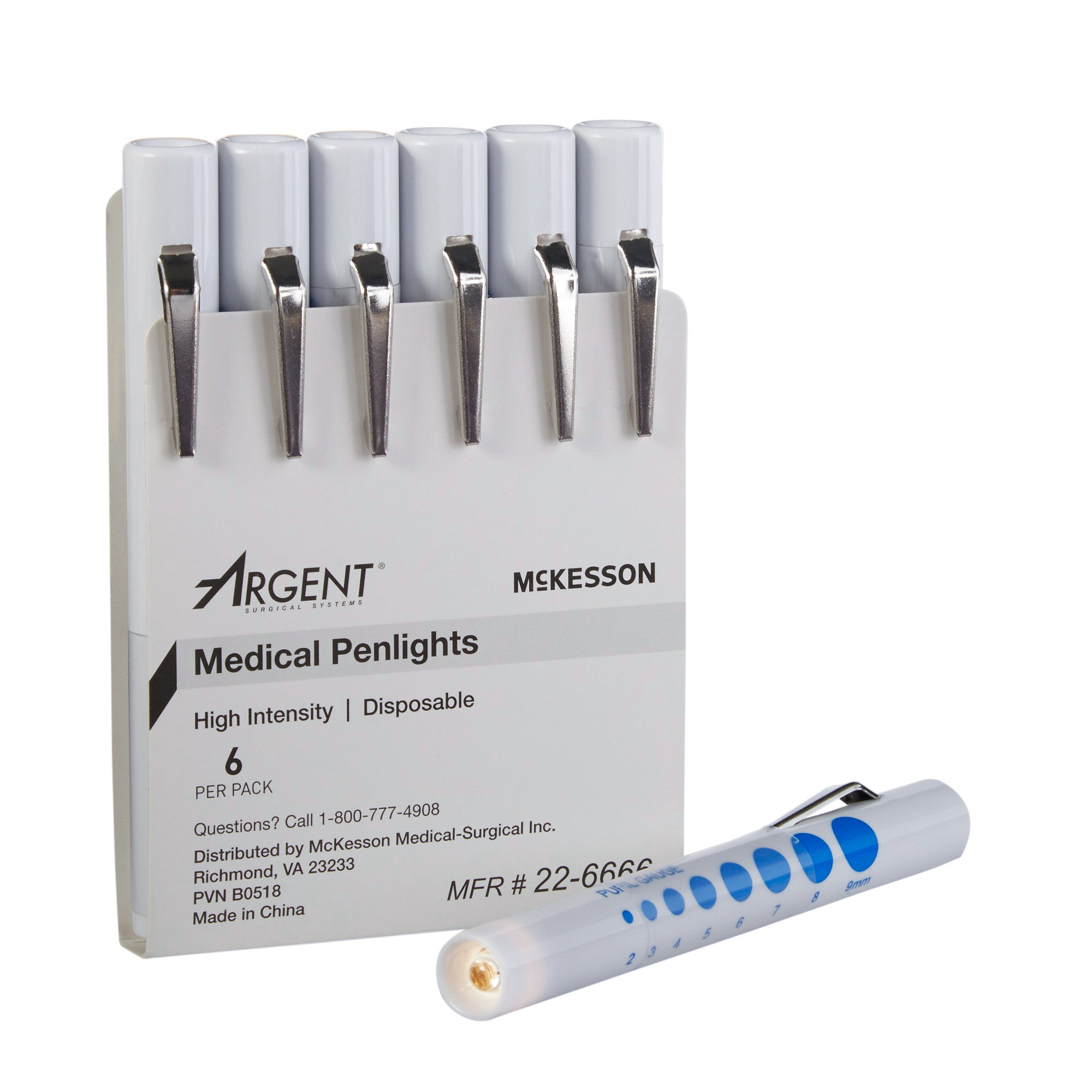 McKesson Disposable Penlight White Light, 4 Inch MK 193987