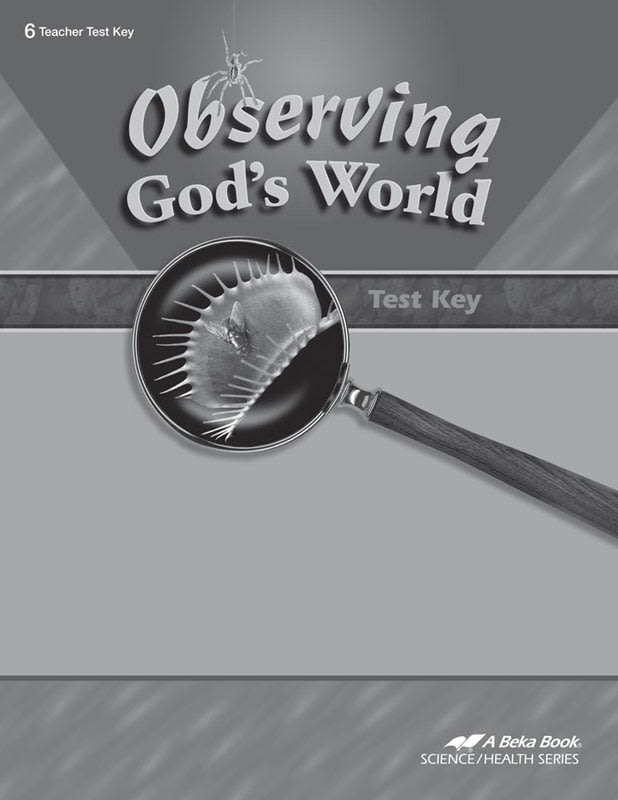 Abeka Observing God's World Test Key (4th Edition)