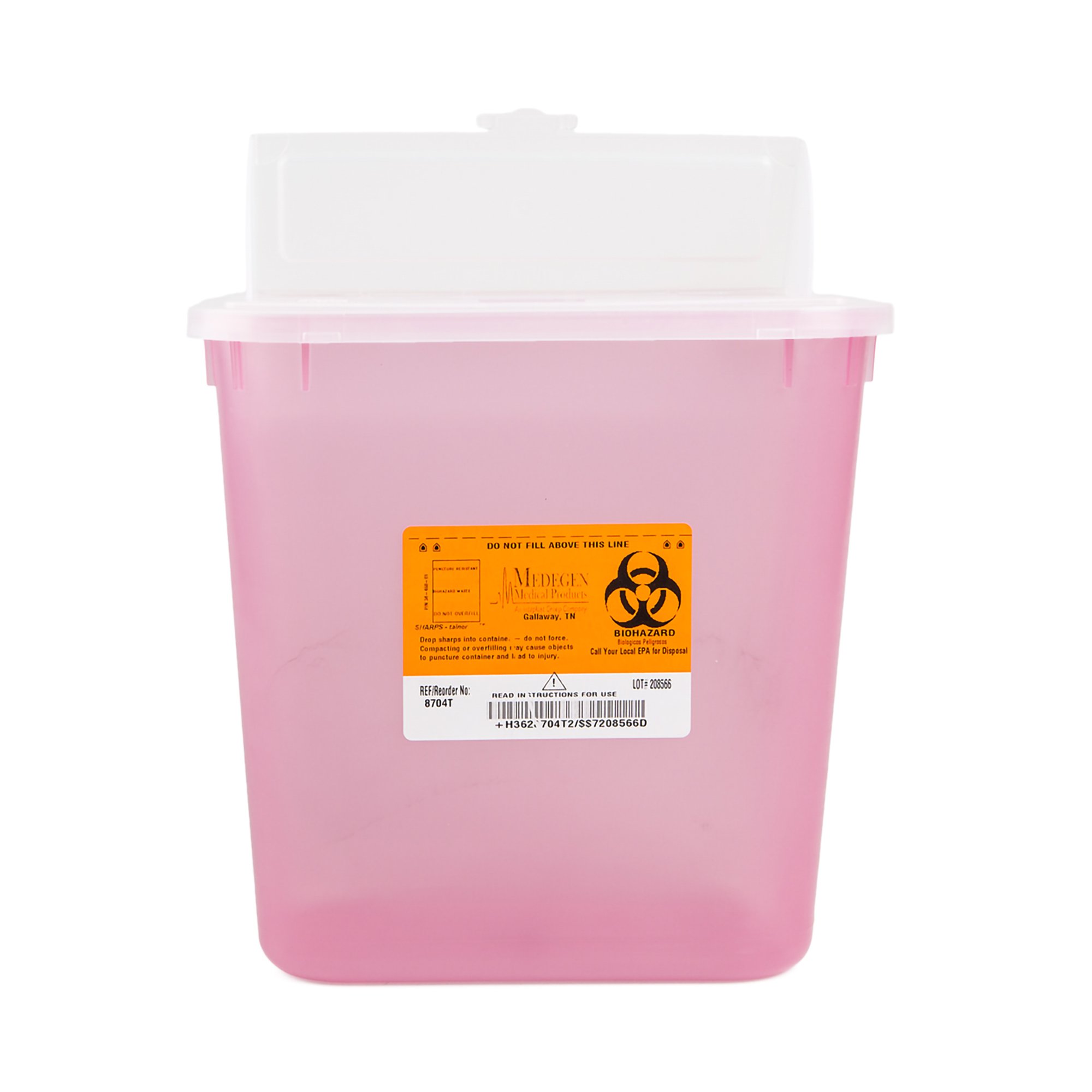 Sharps Multi-purpose Sharps Container, 9-1/2 x 10 x 7 Inch MK 213999