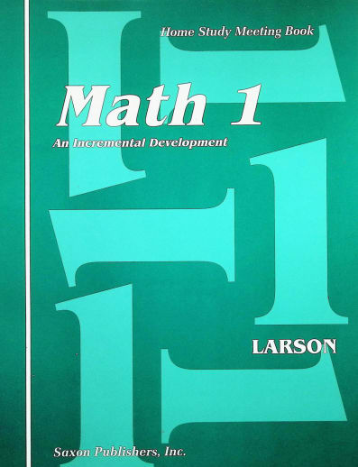 Saxon Math 1 Meeting Book