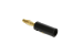 Banana Male Plug Gold Plated Plastic Black
