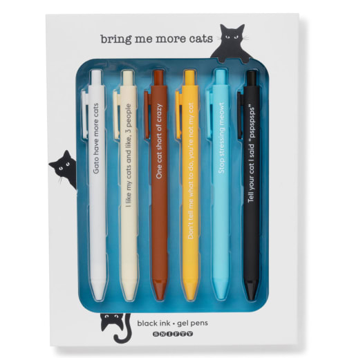Bring Me More Cats Gel Pens (set of 6)