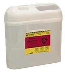 BD Sharps Container, 5.4 Quart, 11-7/10x 11-3/5 x 4-1/2 Inch MK 225258