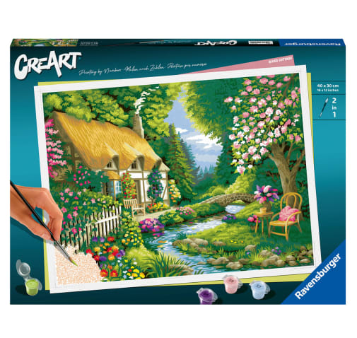 Ravensburger Creart Paint by Number - River Cottage (12x16)