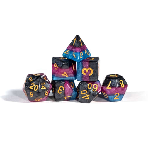7 Piece Polyhedral Dice Set (5 Layered) - Stinger
