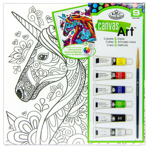 Canvas Art Painting Set - Unicorn