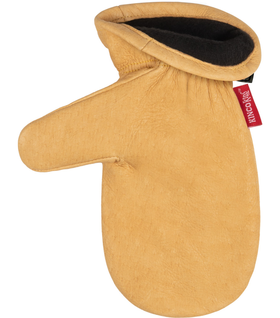 Kids' Axeman&reg; Lined Grain Leather Mitt, Tan, large image number 1