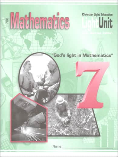 Christian Light Math LightUnit 708 Sunrise Edition
