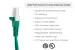 Cat5e Shielded Ethernet Patch Cable, Half-moon Boot, 7 ft, Green