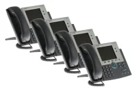 Cisco 7945G Two line Color Display IP Phone, CP-7945G, Four Pack, Refurbished, Original