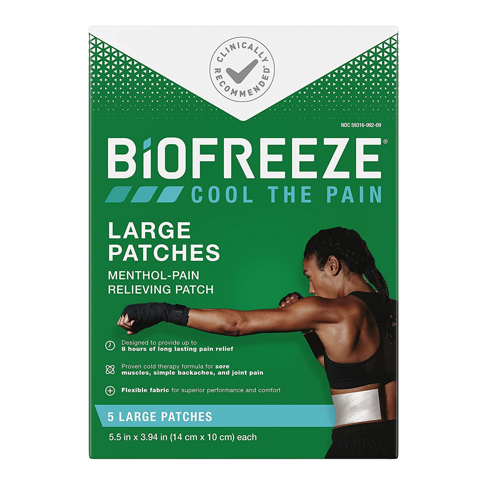 Biofreeze Menthol Pain Relief Patches, Large MK 1223463