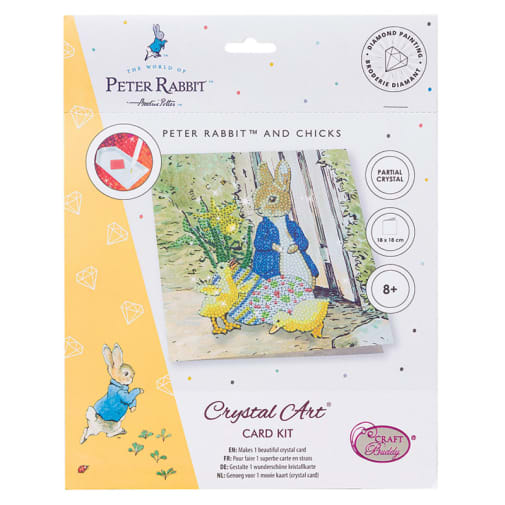 Crystal Art Card Kit - Peter Rabbit and Chicks