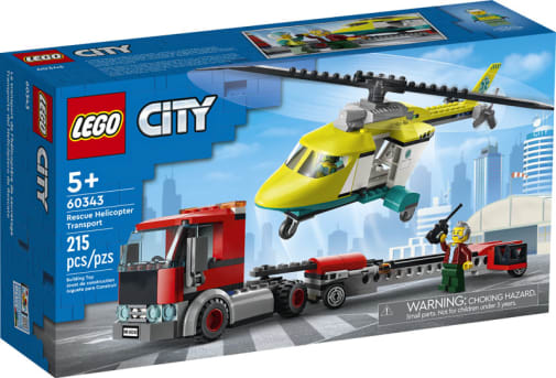 LEGO City Great Vehicles Rescue Helicopter Transport (60343)