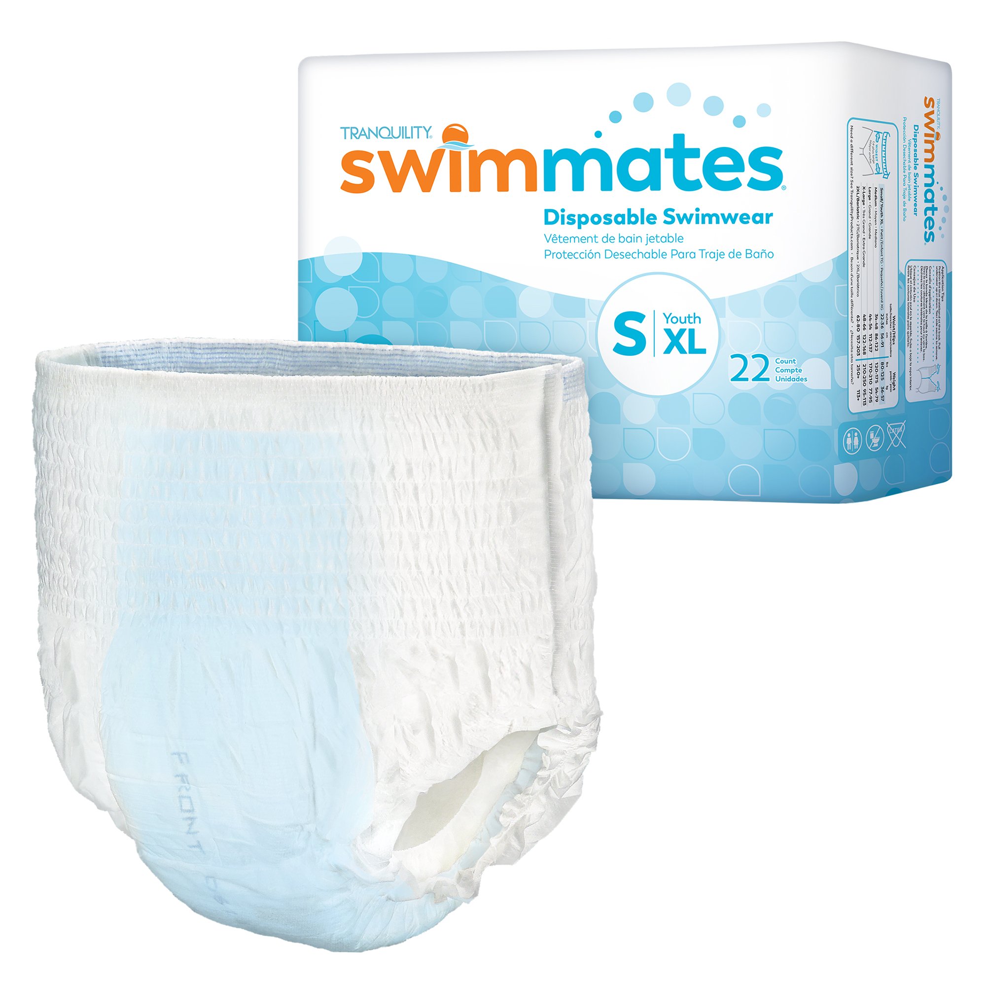 Swimmates Bowel Containment Swim Brief, for those with Midsections 22  36 MK 1262779
