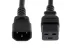 AC Power Cord, C14 to C19, 14 AWG, 2ft, Black