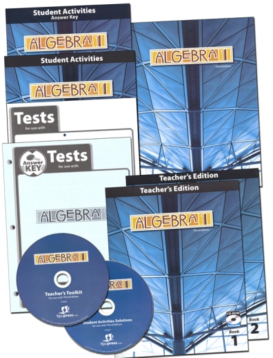 BJU Press Algebra 1 Home School Kit 3rd Edition