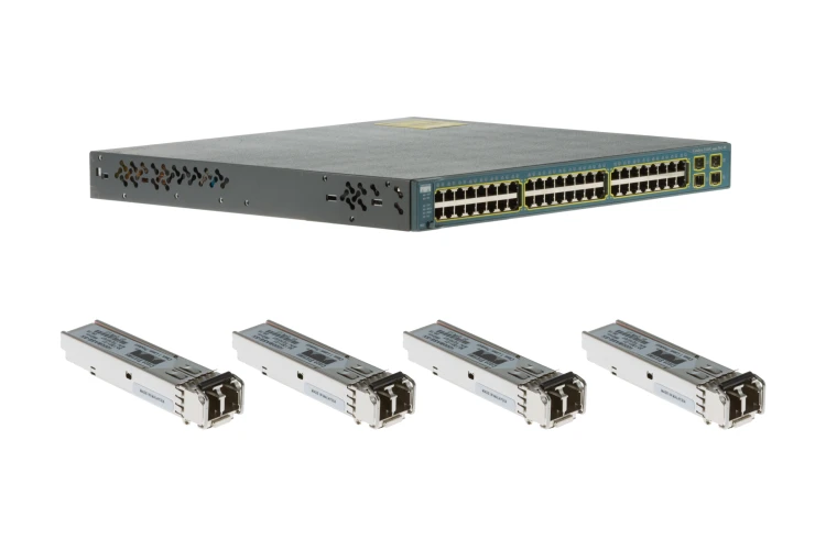 Cisco 3560G Series 48 Port PoE Deployment Kit WS-C3560G-48PS-S, Refurbished, Original