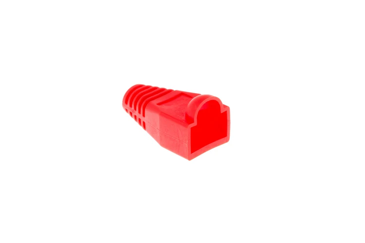 Ethernet Cable Boots - Red, Qty 10