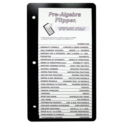 Pre-Algebra Flipper