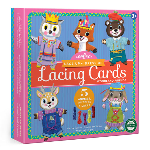 Lacing Cards: Woodland Friends