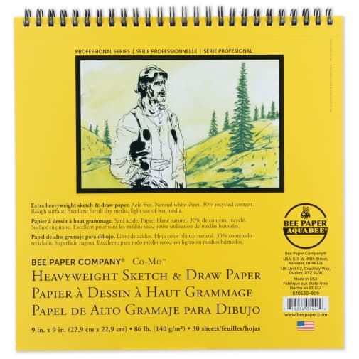 Bee Co-Mo Heavyweight Sketch & Draw Paper (9x9)
