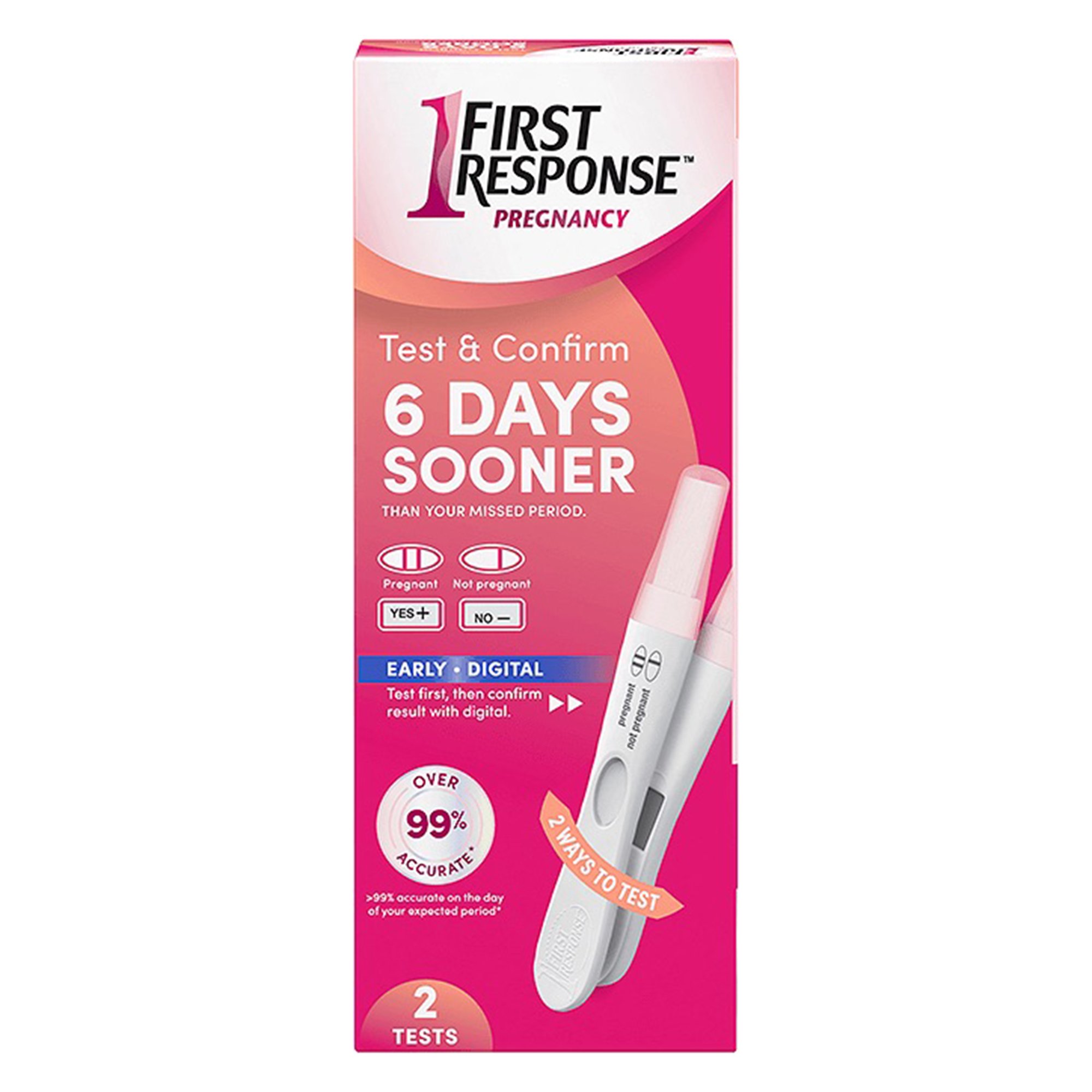 First Response hCG Pregnancy Home Device Reproductive Health Test Kit MK 702294