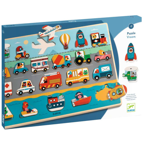 Puzzlo Vroom Wooden Puzzle