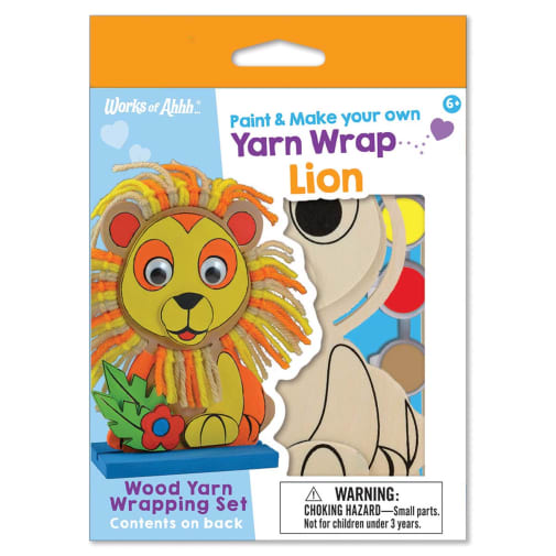 Paint & Make Your Own Yarn Wrap Lion
