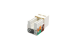Cat5e RJ45 110 Type Keystone Jack, White