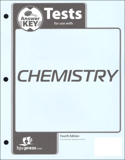 Chemistry Tests Answer Key 4th Edition