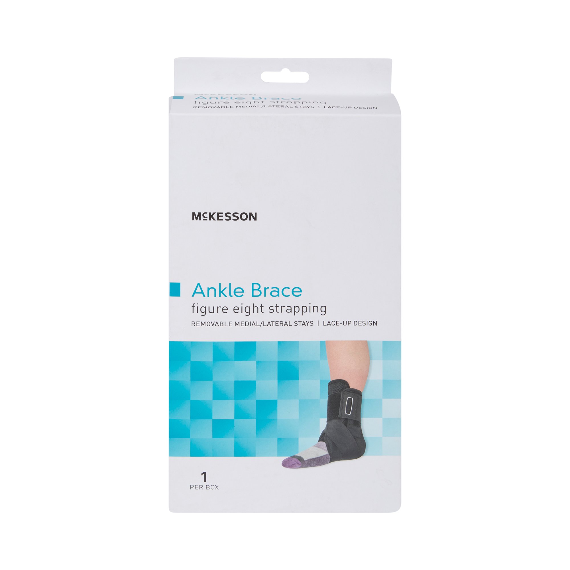 McKesson Low Profile Open Heel Open Toe Ankle Brace, Small MK 1159072