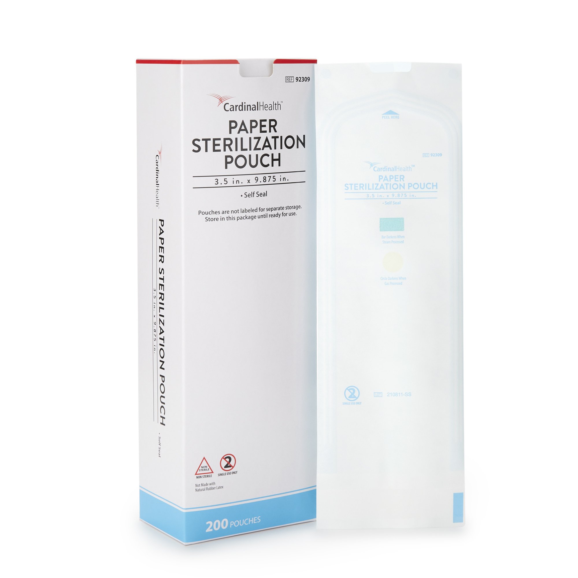 Cardinal Health Sterilization Pouch, 3.5 x 9.875 Inch MK 344693