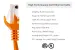 Cat6 Ethernet Patch Cable, Snagless, UTP, 1 ft, Orange