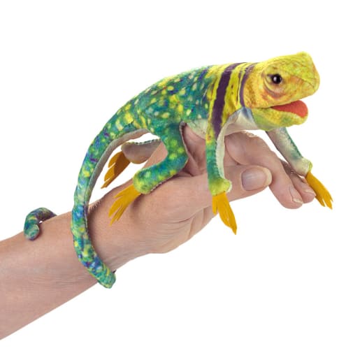 Mini Collared Lizard Finger Puppet