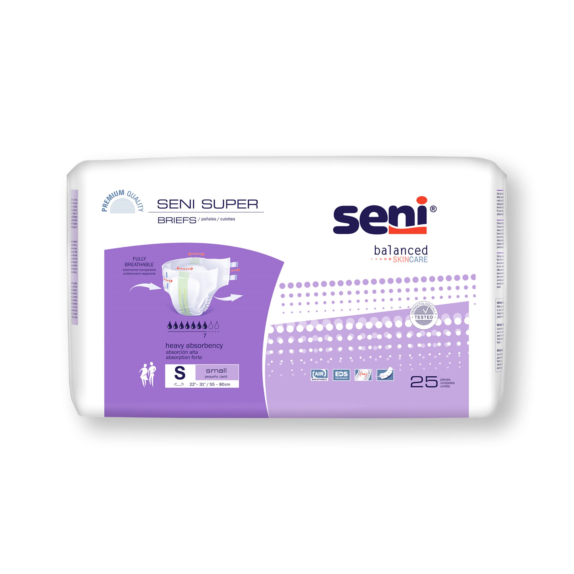 Seni Super Heavy Absorbency Incontinence Brief, Small MK 1163834