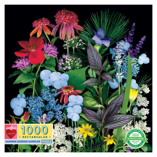 eeboo Summer Garden Sampler Jigsaw Puzzle (1000 pieces)